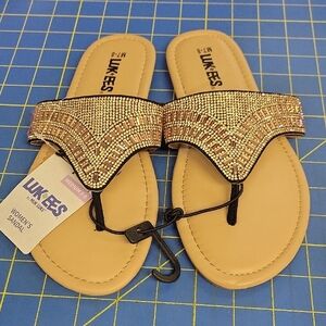 Luk Ees Muk Luks Women's Pink  Sandals Size 7-8 Medium NEW